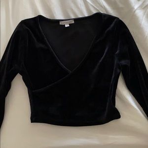 Cropped black long sleeve